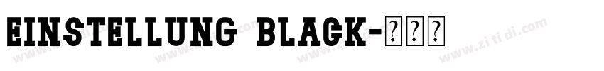 Einstellung Black字体转换